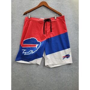 Buffalo Bills Men Shorts 34 Red FOCO Swimwear Colorblock Team Logo Board Shorts